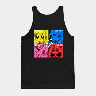 Kessoku Band with Funny Expressions Tank Top